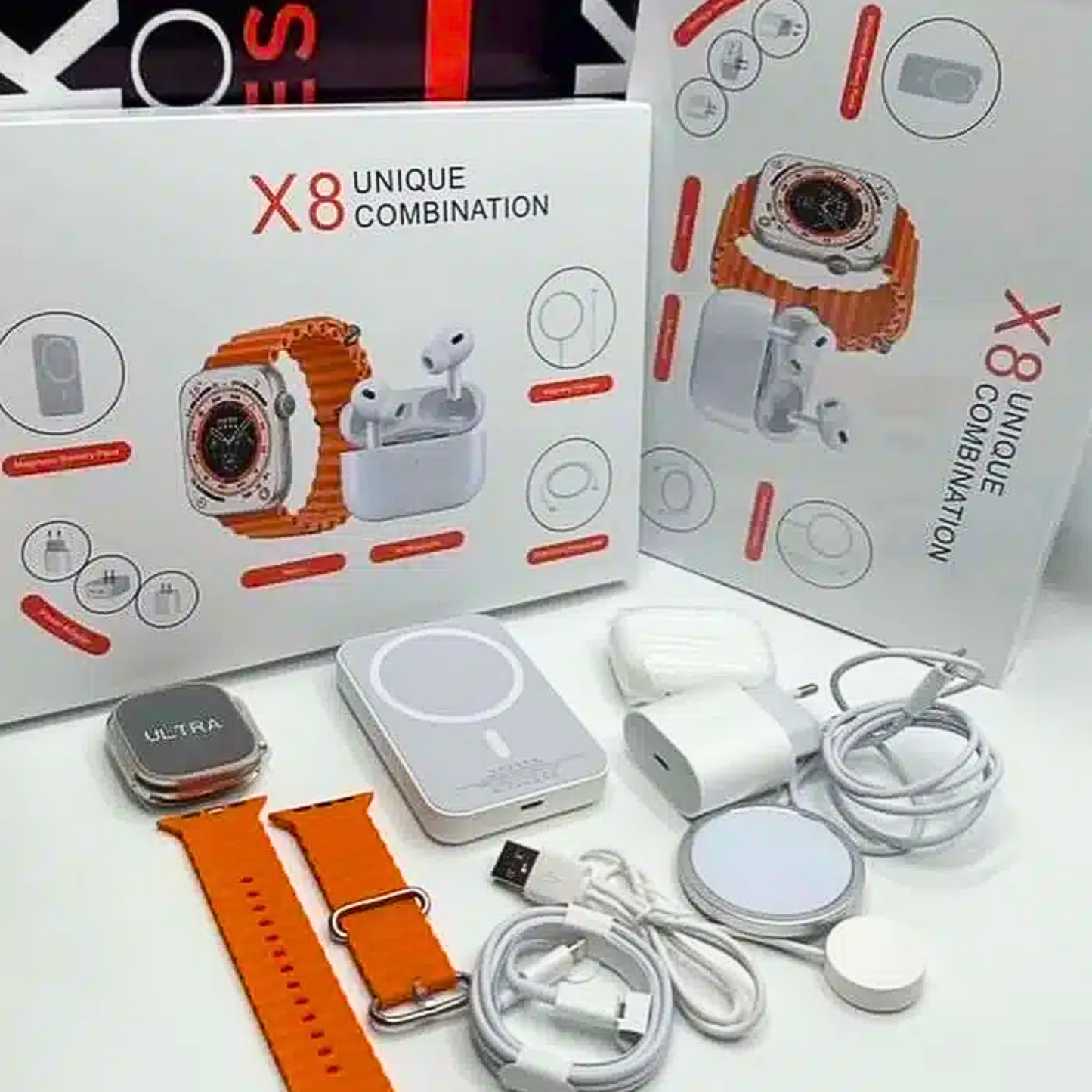 Kit Smartwatch + Audífonos + Power Bank